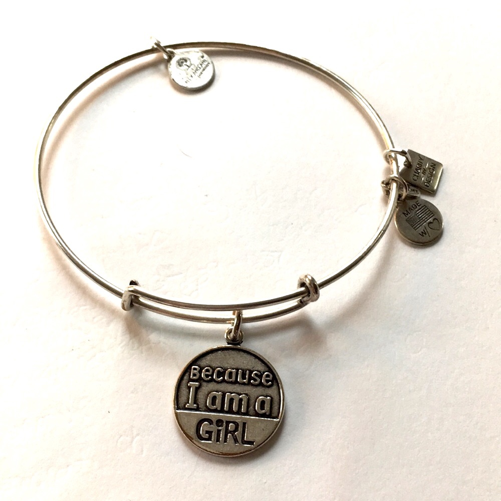 Alex and Ani Because I am a girl bracelet